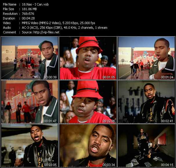 Nas video ”I Can” from dvd ”MTV Urban Beat 2003”