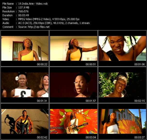 India.Arie video ”Video” from dvd ”MTV Urban Beat 2003”