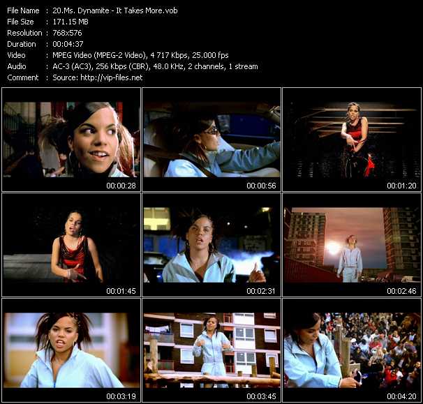 Ms. Dynamite video ”It Takes More” from dvd ”MTV Urban Beat 2003”