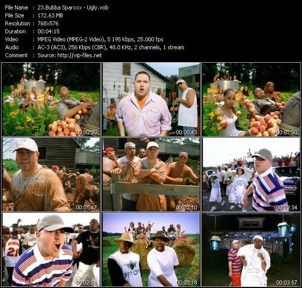 Bubba Sparxxx video ”Ugly” from dvd ”MTV Urban Beat 2003”