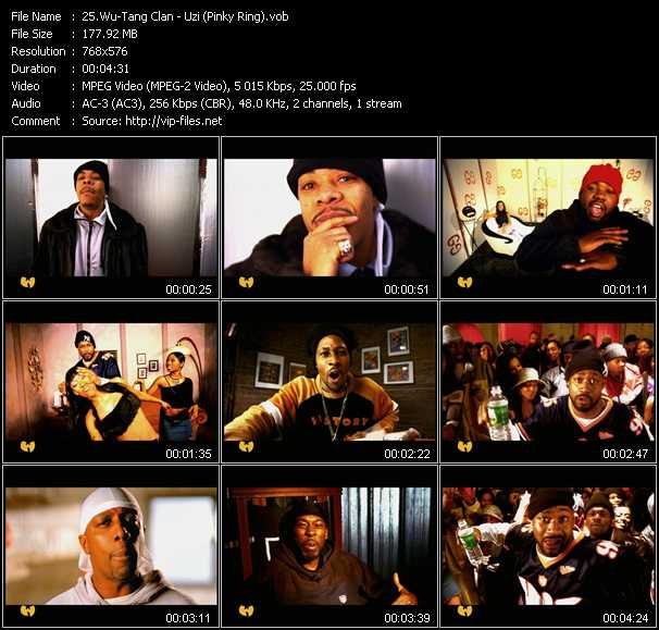 Wu-Tang Clan video ”Uzi (Pinky Ring)” from dvd ”MTV Urban Beat 2003”