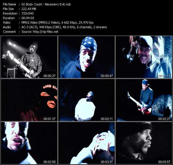 Body Count video ”Necesarry Evil” from dvd ”Rap Rules”