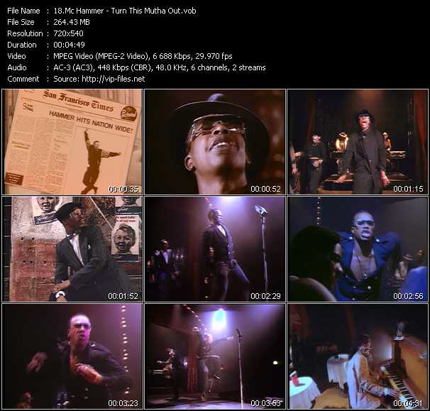 Mc Hammer video ”Turn This Mutha Out” from dvd ”Rap Rules”