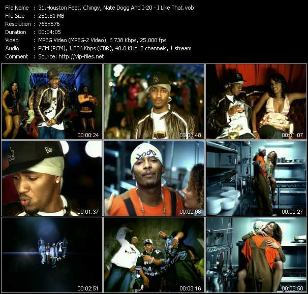 Houston Feat. Chingy, Nate Dogg And I-20 video ”I Like That” from dvd ”German Charts. Best Of 2004”