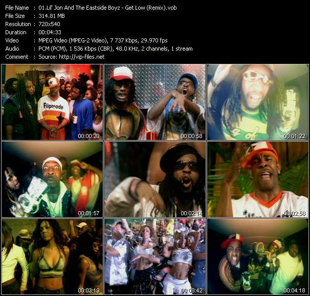 Lil' Jon And The East Side Boyz video ”Get Low (Remix)” from dvd ”TVT Europe Promotional DVD Sampler 2004”