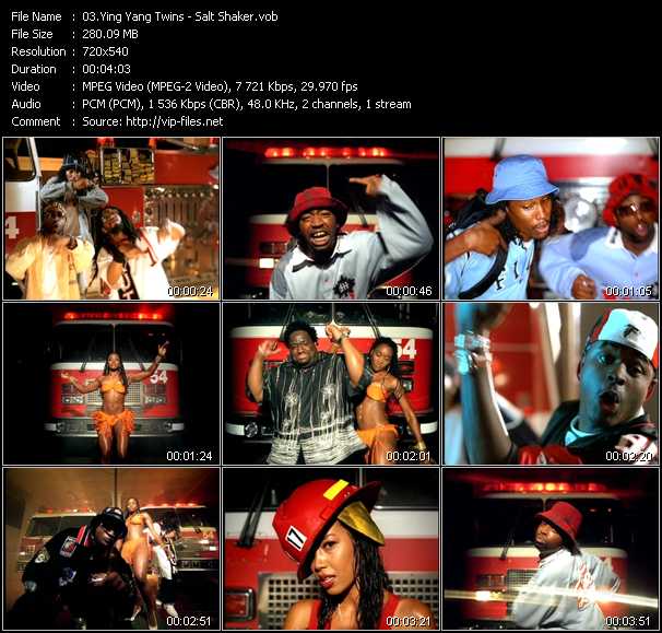 Ying Yang Twins Feat. Lil' Jon And The East Side Boyz video ”Salt Shaker” from dvd ”TVT Europe Promotional DVD Sampler 2004”