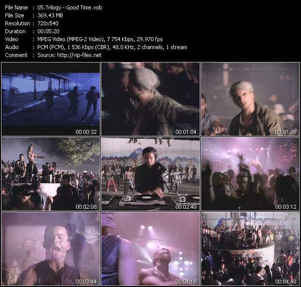 Trilogy video ”Good Time” from dvd ”Telegenics Number 115B. Urban. October 1992”