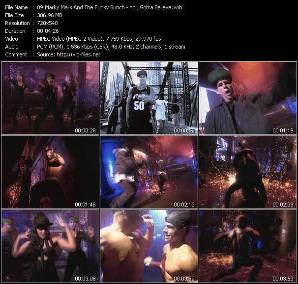 Marky Mark And The Funky Bunch video ”You Gotta Believe” from dvd ”Telegenics Number 115B. Urban. October 1992”