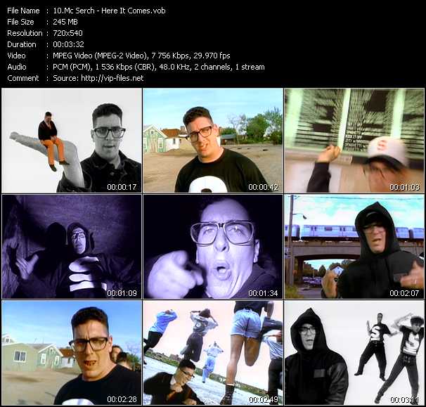 Mc Serch video ”Here It Comes” from dvd ”Telegenics Number 116B. Urban. November 1992”