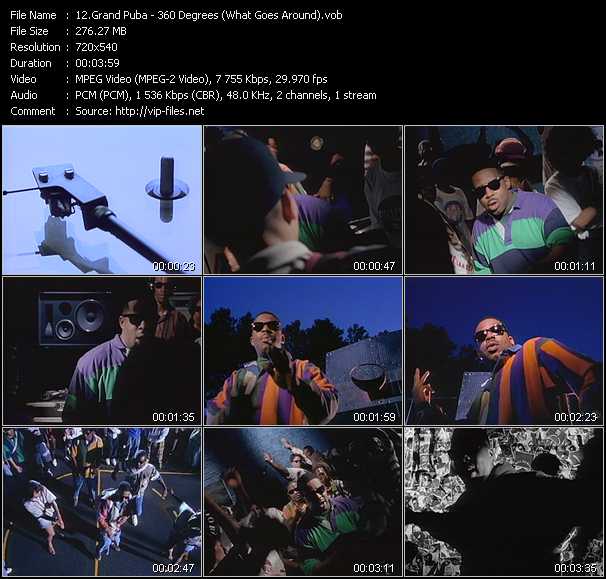 Grand Puba video ”360 Degrees (What Goes Around)” from dvd ”Telegenics Number 116B. Urban. November 1992”