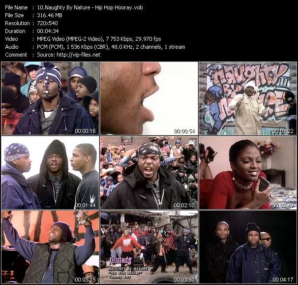 Naughty By Nature video ”Hip Hop Hooray” from dvd ”Telegenics Number 120B. Urban. March 1993”