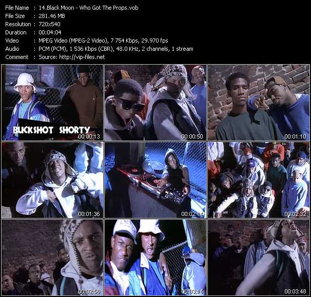 Black Moon video ”Who Got The Props” from dvd ”Telegenics Number 120B. Urban. March 1993”