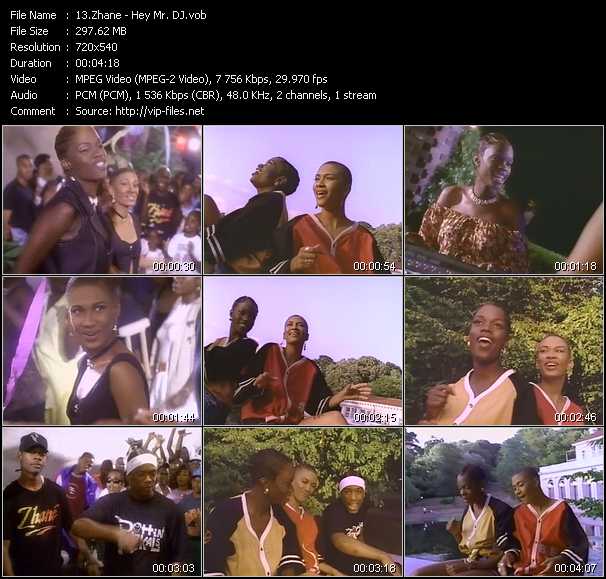 Zhane video ”Hey Mr. DJ” from dvd ”Telegenics Number 126B. Urban. September 1993”