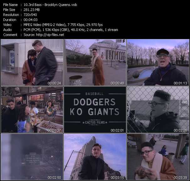 3rd Bass video ”Brooklyn Queens” from dvd ”Telegenics Number 87B. Urban. June 1990”