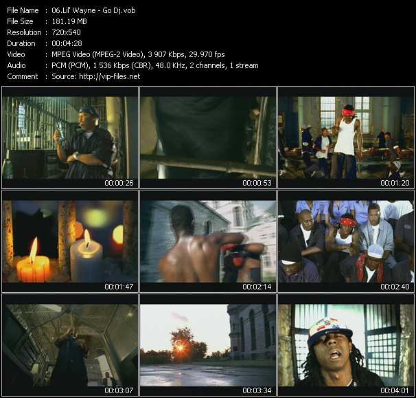 Lil' Wayne video ”Go Dj” from dvd ”Top Hits USA Video VH-26 January 2005”