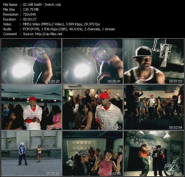 Will Smith video ”Switch” from dvd ”Top Hits USA Video VH-29 April 2005”