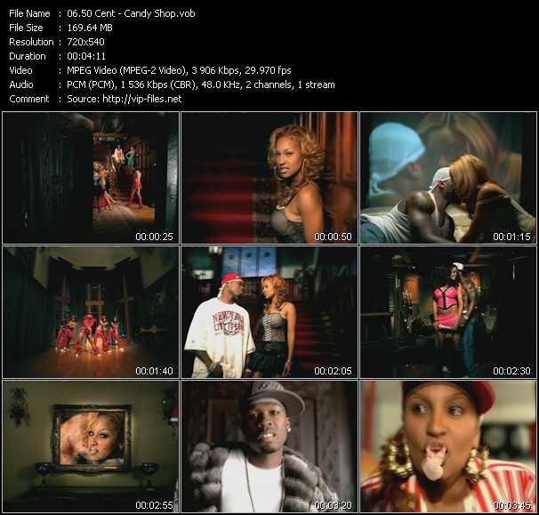 50 Cent video ”Candy Shop” from dvd ”Top Hits USA Video VH-29 April 2005”