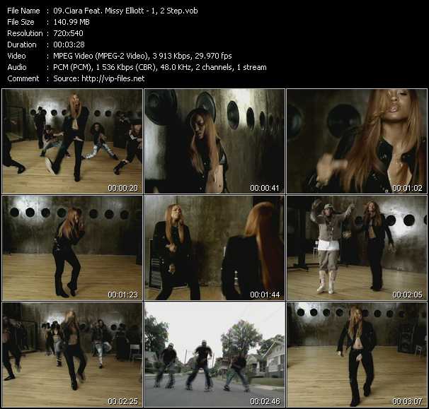 Ciara Feat. Missy Elliott video ”1, 2 Step” from dvd ”Top Hits USA Video VH-30 May 2005”