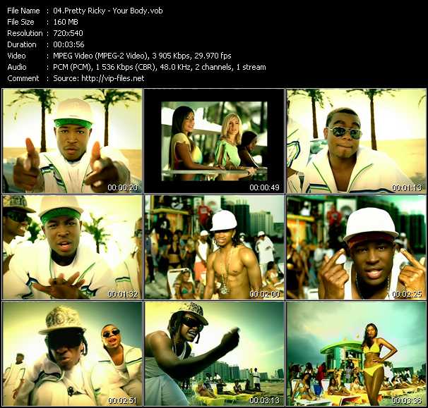 Pretty Ricky video ”Your Body” from dvd ”Top Hits USA Video VH-35 October 2005”