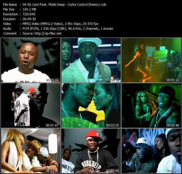 50 Cent Feat. Mobb Deep video ”Outta Control (Remix)” from dvd ”Universal Music Hip Hop DVD Sampler 2006”