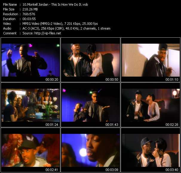 Montell Jordan video ”This Is How We Do It” from dvd ”Classic Music Videos. 90's Soul”