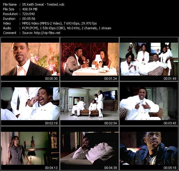 Keith Sweat video ”Twisted” from dvd ”ETV ET-VideoLink Nite Life 227 April 1996”