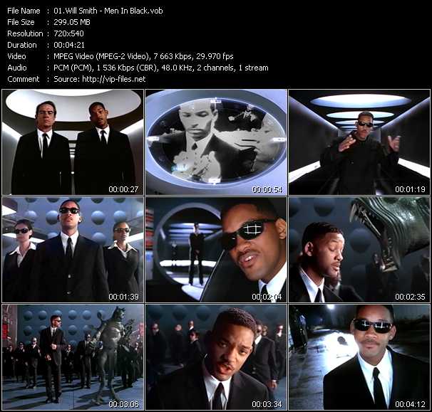 Will Smith video ”Men In Black” from dvd ”ETV ET-VideoLink Nite Life 237 February 1997”