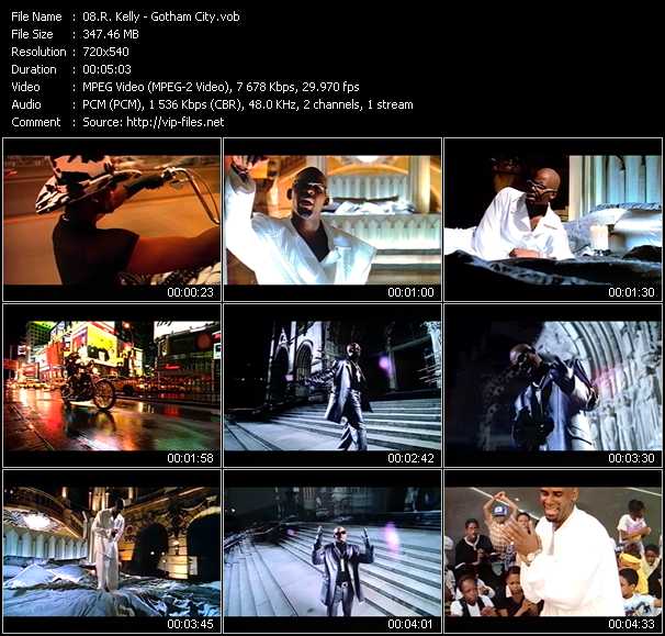 R. Kelly video ”Gotham City” from dvd ”ETV ET-VideoLink Nite Life 237 February 1997”