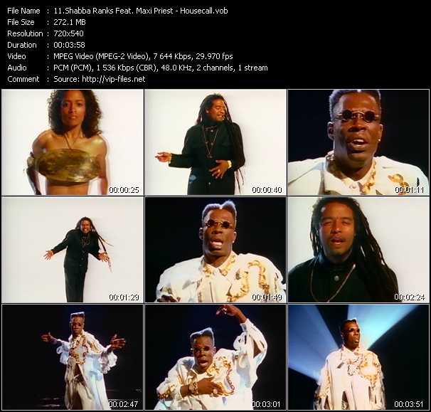 Shabba Ranks Feat. Maxi Priest video ”Housecall” from dvd ”ETV ET-VideoLink Reel 189. December 1991”