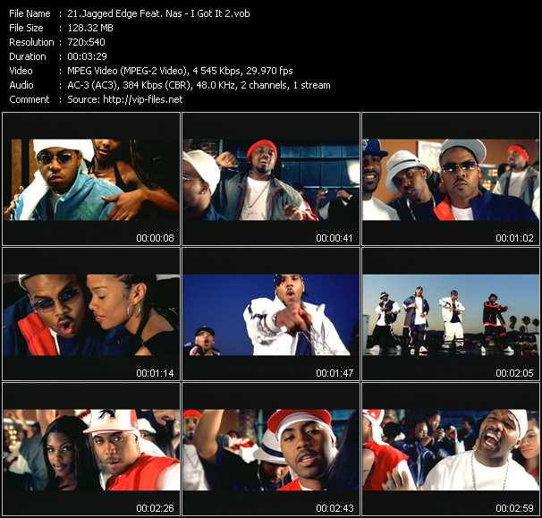 Jagged Edge Feat. Nas video ”I Got It 2” from dvd ”ETV Network Vital Hitz 2057 June 2002”