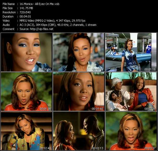 Monica video ”All Eyez On Me” from dvd ”ETV Network Vital Hitz 2060 September 2002”