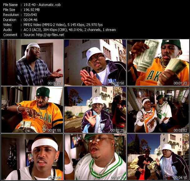 E-40 Feat. Fabolous video ”Automatic” from dvd ”ETV Network Vital Hitz 2060 September 2002”