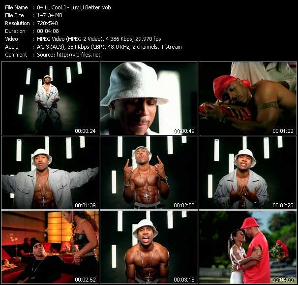 LL Cool J video ”Luv U Better” from dvd ”ETV Network Vital Hitz 2062 November 2002”