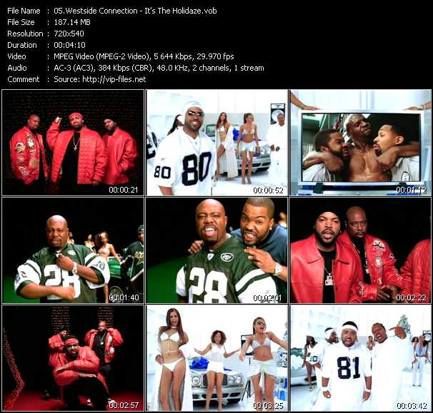 Westside Connection video ”It's The Holidaze” from dvd ”ETV Network Vital Hitz 2063 December 2002”