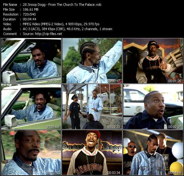 Snoop Dogg video ”From Tha Chuuuch To Da Palace” from dvd ”ETV Network Vital Hitz 2063 December 2002”