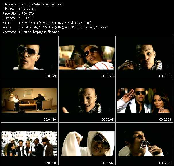 T.I. video ”What You Know” from dvd ”MixMash Espanol May 2006”