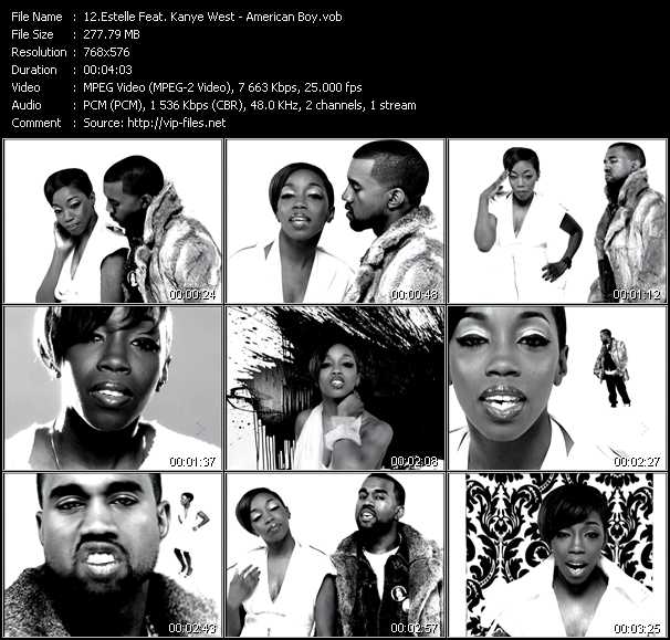 Estelle Feat. Kanye West video ”American Boy” from dvd ”MixMash Italiano April 2008”