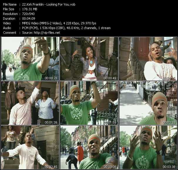 Kirk Franklin video ”Looking For You” from dvd ”Screenplay VJ-Pro Dance Vision January 2006”