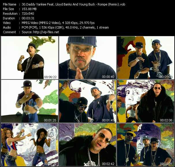 Daddy Yankee Feat. Lloyd Banks And Young Buck video ”Rompe (Remix)” from dvd ”Screenplay VJ-Pro Dance Vision July 2006”