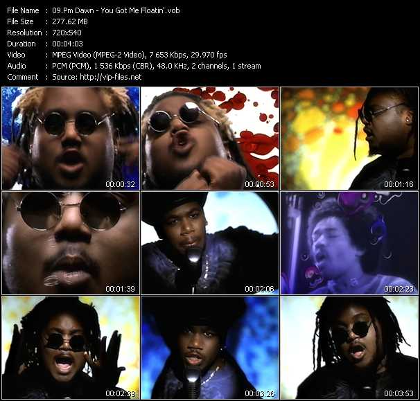 Pm Dawn video ”You Got Me Floatin'” from dvd ”Telegenics Number 130B. Urban. January 1994”