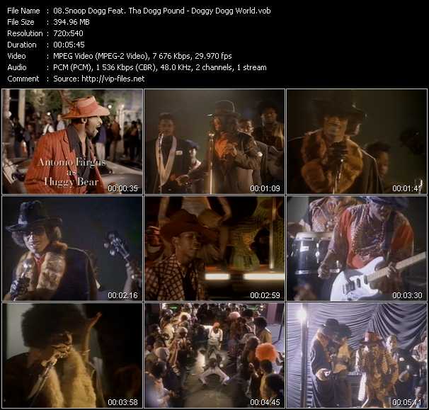 Snoop Dogg Feat. Tha Dogg Pound video ”Doggy Dogg World” from dvd ”Telegenics Number 134B. Urban. May 1994”