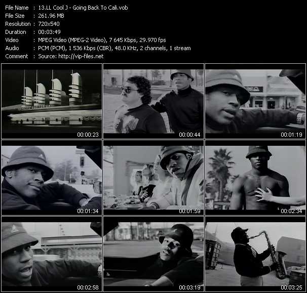 LL Cool J video ”Going Back To Cali” from dvd ”Telegenics Number 59B. Urban. February 1988”