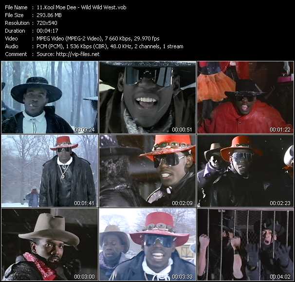 Kool Moe Dee video ”Wild Wild West” from dvd ”Telegenics Number 62D. Urban Plus. May 1988”