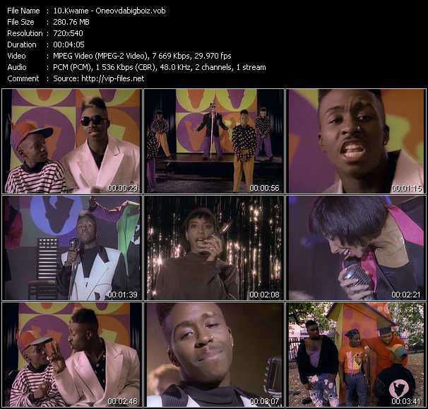 Kwame And A New Beginning video ”Oneovdabigboiz” from dvd ”Telegenics Number 95B. Urban. February 1991”