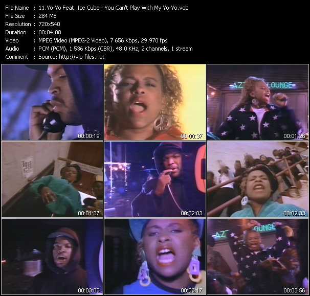 Yo-Yo Feat. Ice Cube video ”You Can't Play With My Yo-Yo” from dvd ”Telegenics Number 99B. Urban. June 1991”