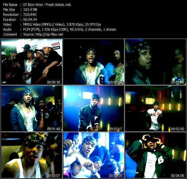 Bow Wow Feat. J-Kwon And Jermaine Dupri video ”Fresh Azimiz” from dvd ”Top Hits USA Video VH-38 January 2006”