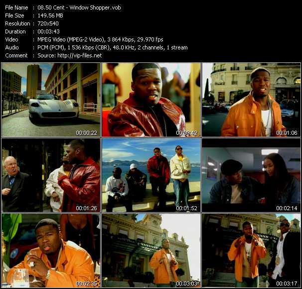 50 Cent video ”Window Shopper” from dvd ”Top Hits USA Video VH-38 January 2006”