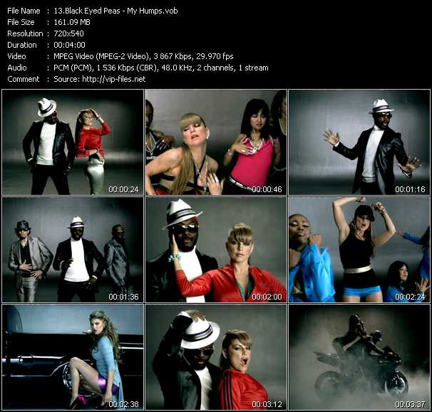 Black Eyed Peas video ”My Humps” from dvd ”Top Hits USA Video VH-38 January 2006”