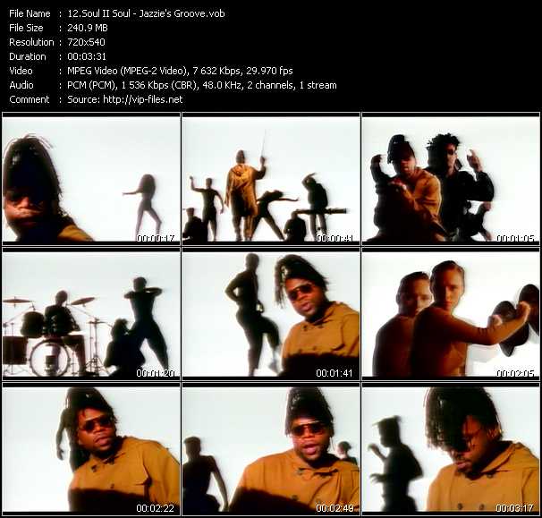 Soul II Soul video ”Jazzie's Groove” from dvd ”Wolfram Video 0667 Hot Video A. February 1990”