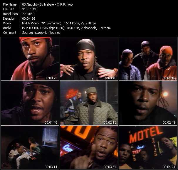 Naughty By Nature video ”O.P.P.” from dvd ”Wolfram Video 0893 Hot Video A. October 1991”